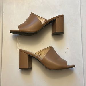 Tan Wrap Around Mules